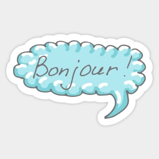 Bonjour Sticker